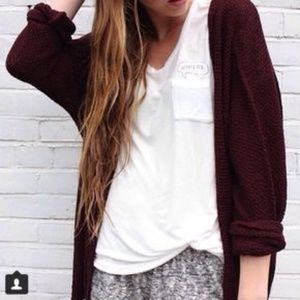 Brandy Melville Maroon Sweater